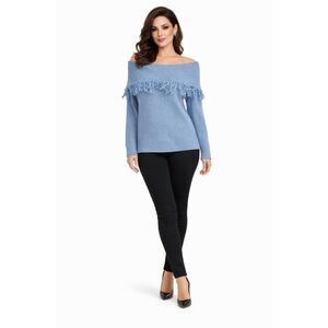 Sweater Cowl Neck Blue Extra Editions Top Shirt Women's WOMAN'S 2 X Large